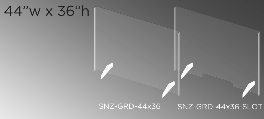 MADE IN USA - Clear Acrylic Sneeze Guard Barrier