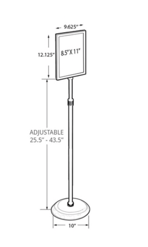 Adjustable Sign Stand