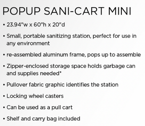 POPUP SANI-CART MINI
