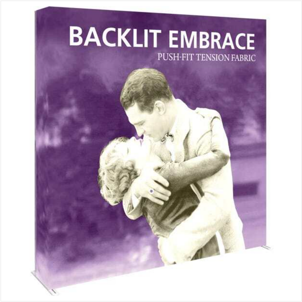 Backlit Embrace 7.5ft Tall Push-fit Tension Fabric Display