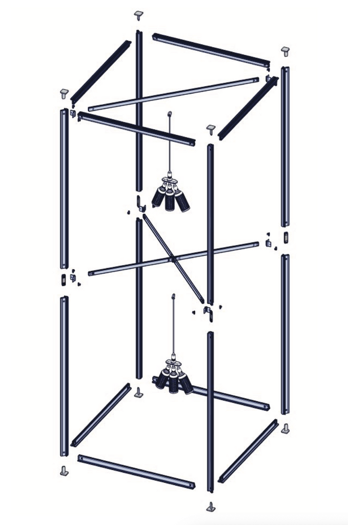 Modular Backlit Tower 01 (3' x 8')