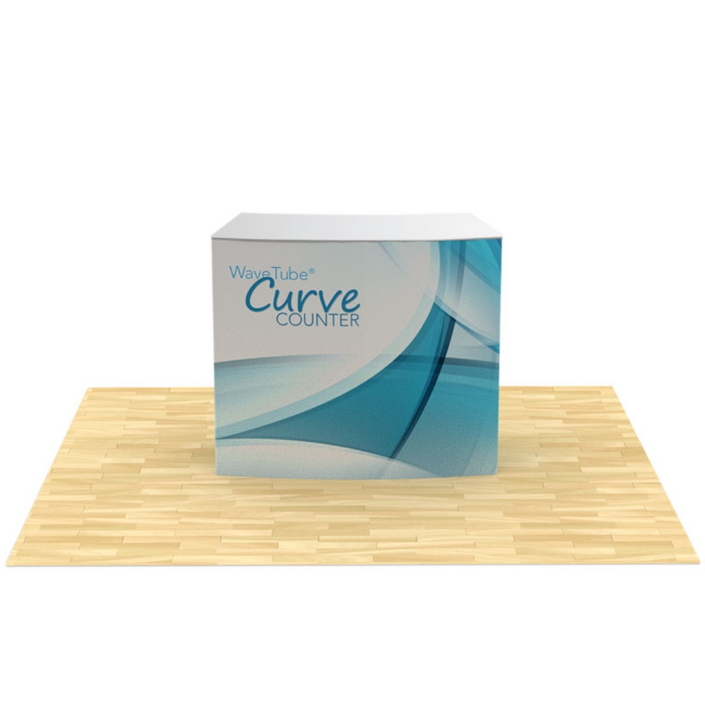 Wave Tube® Curved Counter with Fabric Graphic