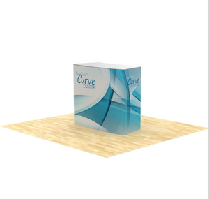 Wave Tube® Curved Counter with Fabric Graphic