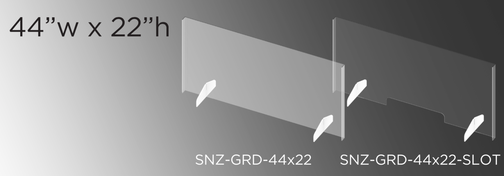 MADE IN USA - Clear Acrylic Sneeze Guard Barrier