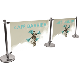 CAFE BARRIER INDOOR/OUTDOOR BANNER STAND SYSTEM EXTENSION KIT