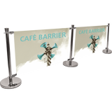 CAFE BARRIER INDOOR/OUTDOOR BANNER STAND SYSTEM EXTENSION KIT