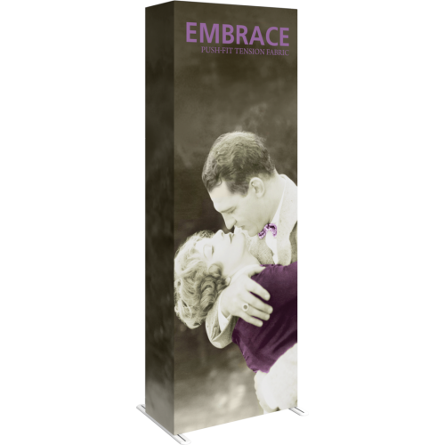 Embrace 2.5ft Full Height Push-fit Tension Fabric Display