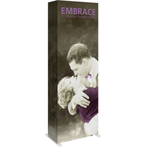 Embrace 2.5ft Full Height Push-fit Tension Fabric Display